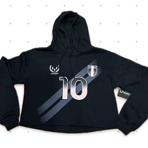 Lionel Messi Collection GOAT #10 Cropped Hoodie - Size XS - NWT